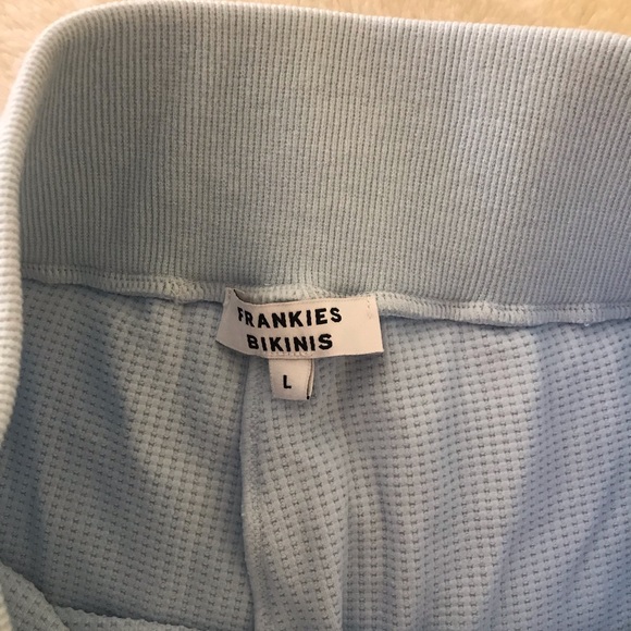 Frankie’s Bikinis Angel Waffle Long Sleeve Top and Pants Pajama Set NWT Size Lg - Picture 10 of 13